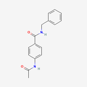 molecular formula C16H16N2O2 B5877191 N-BENZYL-4-ACETAMIDOBENZAMIDE 
