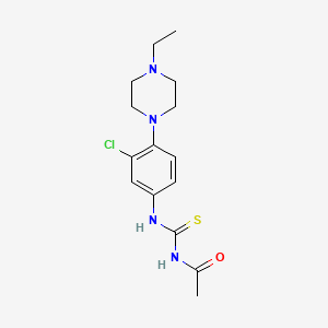molecular formula C15H21ClN4OS B5877197 N-[[3-chloro-4-(4-ethylpiperazin-1-yl)phenyl]carbamothioyl]acetamide 
