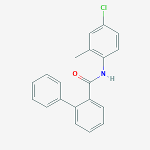 molecular formula C20H16ClNO B5877208 N-(4-chloro-2-methylphenyl)-2-phenylbenzamide 
