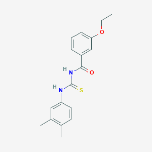 molecular formula C18H20N2O2S B5877230 N-[(3,4-dimethylphenyl)carbamothioyl]-3-ethoxybenzamide 