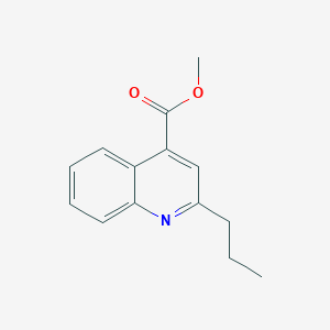 molecular formula C14H15NO2 B5877365 Methyl 2-propylquinoline-4-carboxylate 