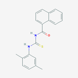 molecular formula C20H18N2OS B5877380 N-[(2,5-dimethylphenyl)carbamothioyl]naphthalene-1-carboxamide 
