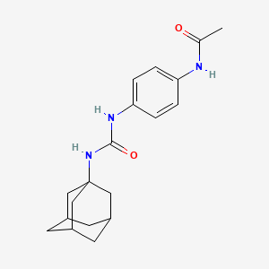molecular formula C19H25N3O2 B5877410 N-[4-(1-adamantylcarbamoylamino)phenyl]acetamide 