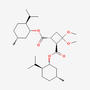 Bis[(1R,2S,5R)-5-methyl-2-(propan-2-yl)cyclohexyl] (1R,2S)-3,3-dimethoxycyclobutane-1,2-dicarboxylate