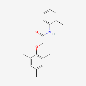 molecular formula C18H21NO2 B5877679 N-(2-methylphenyl)-2-(2,4,6-trimethylphenoxy)acetamide 