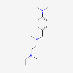 molecular formula C16H29N3 B5877681 N-[[4-(dimethylamino)phenyl]methyl]-N',N'-diethyl-N-methylethane-1,2-diamine 