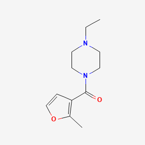 molecular formula C12H18N2O2 B5877687 (4-Ethylpiperazin-1-yl)(2-methylfuran-3-yl)methanone 