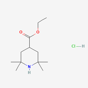 Ethyl 2,2,6,6-tetramethylpiperidine-4-carboxylate;hydrochloride