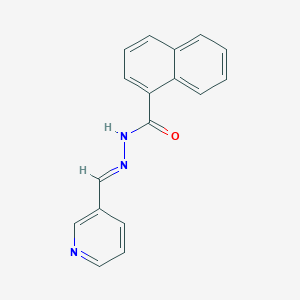 molecular formula C17H13N3O B5877801 N'-[(E)-(PYRIDIN-3-YL)METHYLIDENE]NAPHTHALENE-1-CARBOHYDRAZIDE 