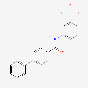 molecular formula C20H14F3NO B5877896 N-[3-(TRIFLUOROMETHYL)PHENYL]-[1,1'-BIPHENYL]-4-CARBOXAMIDE 
