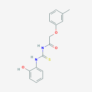 molecular formula C16H16N2O3S B5877907 N-[(2-hydroxyphenyl)carbamothioyl]-2-(3-methylphenoxy)acetamide 