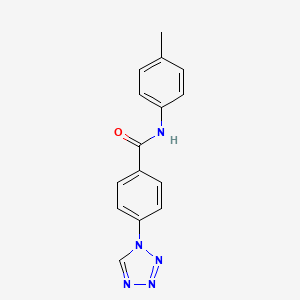 molecular formula C15H13N5O B5878008 N-(4-METHYLPHENYL)-4-(1H-1,2,3,4-TETRAZOL-1-YL)BENZAMIDE 