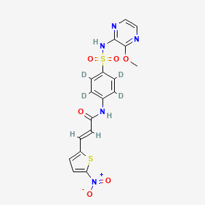 molecular formula C18H15N5O6S2 B587805 Necrosulfonamide-d4 