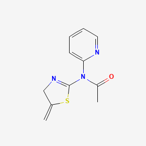 molecular formula C11H11N3OS B5878175 N-(5-methylidene-4H-1,3-thiazol-2-yl)-N-(pyridin-2-yl)acetamide 
