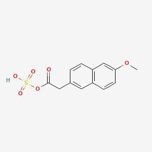 molecular formula C13H12O6S B587823 Demethyl Naproxen Sulfate CAS No. 1246819-61-3