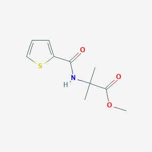 molecular formula C10H13NO3S B5878250 Methyl 2-methyl-2-(2-thienylcarbonylamino)propanoate 