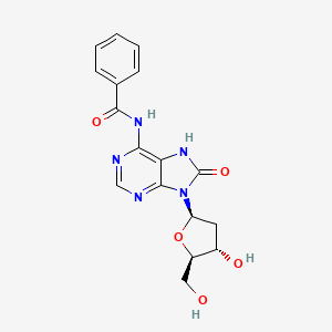 molecular formula C17H17N5O5 B587826 N6-Benzoyl-8-hydroxy-2'-deoxyadenosine CAS No. 142948-08-1
