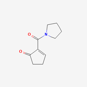 2-(Pyrrolidine-1-carbonyl)cyclopent-2-enone