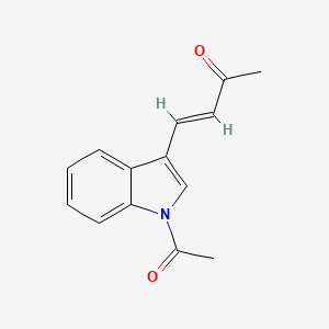 molecular formula C14H13NO2 B5878406 (E)-4-(1-acetylindol-3-yl)but-3-en-2-one 