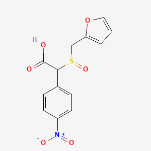 molecular formula C13H11NO6S B587843 p-Nitrophenyl 2-(Furfurylsulfinyl)acetate CAS No. 123855-55-0