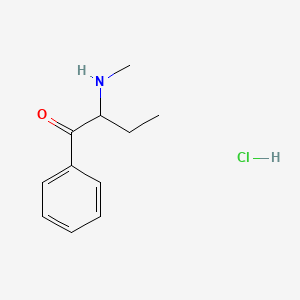 molecular formula C11H16ClNO B587846 2-(Methylamino)-1-phenylbutan-1-one;hydrochloride CAS No. 166593-10-8