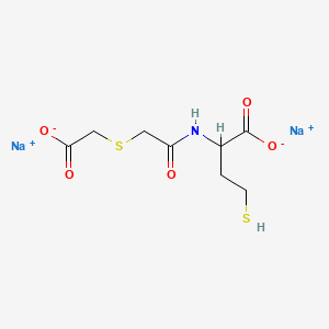 molecular formula C8H11NNa2O5S2 B587847 Erdosteine Thioacid Disodium Salt CAS No. 254884-18-9