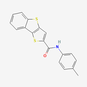 molecular formula C18H13NOS2 B5878471 N-(4-methylphenyl)thieno[3,2-b][1]benzothiole-2-carboxamide 