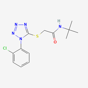 molecular formula C13H16ClN5OS B5878481 N-tert-butyl-2-[1-(2-chlorophenyl)tetrazol-5-yl]sulfanylacetamide 