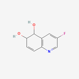 molecular formula C9H8FNO2 B587859 3-Fluoro-5,6-dihydroquinoline 5,6-diol CAS No. 148324-56-5