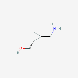 molecular formula C5H11NO B058786 [(1R,2R)-2-(aminomethyl)cyclopropyl]methanol CAS No. 1221274-33-4