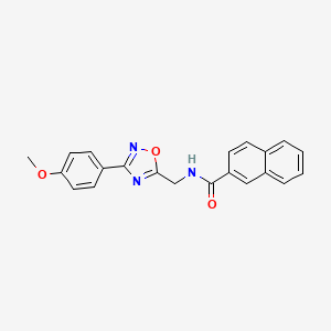 molecular formula C21H17N3O3 B5878624 N-[[3-(4-methoxyphenyl)-1,2,4-oxadiazol-5-yl]methyl]naphthalene-2-carboxamide 