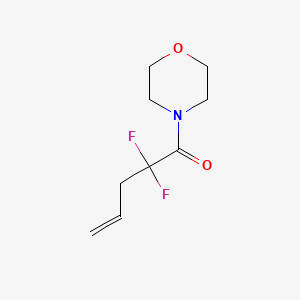 2,2-Difluoro-1-(morpholin-4-yl)pent-4-en-1-one
