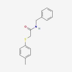 molecular formula C16H17NOS B5878700 N-Benzyl-2-p-tolylsulfanyl-acetamide 
