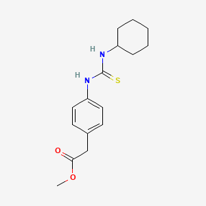 molecular formula C16H22N2O2S B5878874 Methyl {4-[(cyclohexylcarbamothioyl)amino]phenyl}acetate 