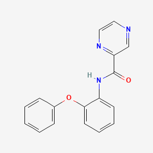 molecular formula C17H13N3O2 B5879000 N-(2-phenoxyphenyl)pyrazine-2-carboxamide 