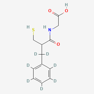 molecular formula C12H15NO3S B587901 Thiorphan-d7 