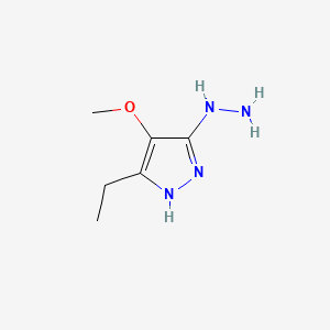 5-Ethyl-3-hydrazono-4-methoxy-2,3-dihydro-1H-pyrazole