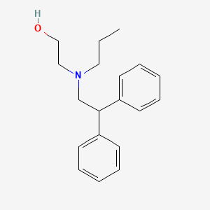 molecular formula C19H25NO B5879093 2-[2,2-diphenylethyl(propyl)amino]ethanol 