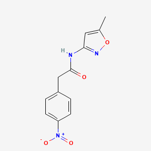 molecular formula C12H11N3O4 B5879100 N-(5-METHYL-12-OXAZOL-3-YL)-2-(4-NITROPHENYL)ACETAMIDE 