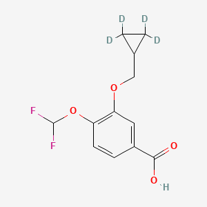 3-Cyclopropylmethoxy-4-difluoromethoxybenzoic-d4 Acid