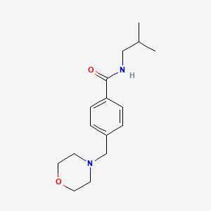 molecular formula C16H24N2O2 B5879238 N-(2-methylpropyl)-4-(morpholin-4-ylmethyl)benzamide 