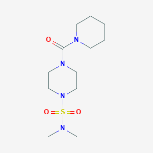 molecular formula C12H24N4O3S B5879269 N,N-dimethyl-4-(piperidine-1-carbonyl)piperazine-1-sulfonamide 