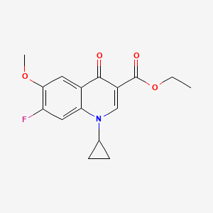 1-Cyclopropyl-1,4-dihydro-7-fluoro-6-methoxy-4-oxo-3-quinolinecarboxylic Acid Ethyl Ester