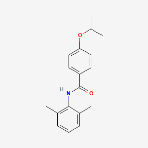 molecular formula C18H21NO2 B5879281 N-(2,6-dimethylphenyl)-4-(propan-2-yloxy)benzamide 