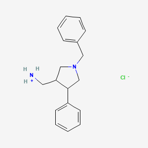 [(3R,4R)-1-Benzyl-4-phenylpyrrolidin-3-YL]methanaminium chloride