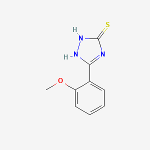 molecular formula C9H9N3OS B5879461 3H-1,2,4-Triazole-3-thione, 1,2-dihydro-5-(2-methoxyphenyl)- CAS No. 39631-37-3
