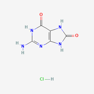 molecular formula C5H6ClN5O2 B587949 2-Amino-6,8-dihydroxypurine hydrochloride CAS No. 1246818-54-1