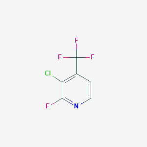 molecular formula C6H2ClF4N B058795 3-Chloro-2-fluoro-4-(trifluoromethyl)pyridine CAS No. 1227496-80-1