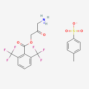 3-{[2,6-Bis(trifluoromethyl)benzoyl]oxy}-2-oxopropan-1-aminium 4-methylbenzene-1-sulfonate