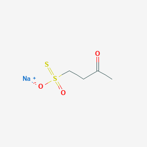 Sodium;4-oxidosulfonothioylbutan-2-one